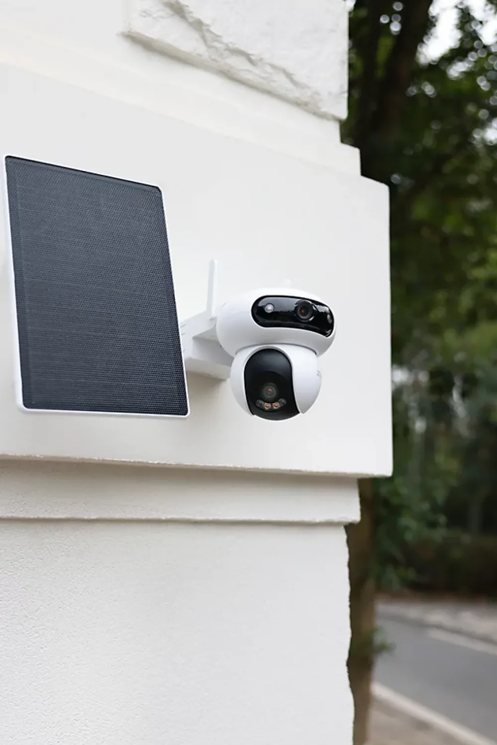 Ezviz Caméra de vidéosurveillance extérieure avec panneau solaire CS-HB90/SP-R100 blanc