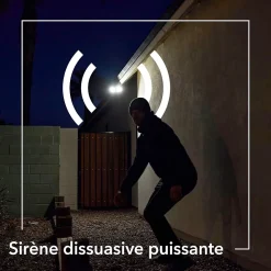 Arlo Caméra De Surveillance-Caméra de vidéosurveillance sans fil Floodlight Pro3 2K blanche