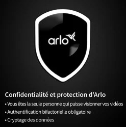 Arlo Caméra De Surveillance-Caméra de vidéosurveillance sans fil Floodlight Pro3 2K blanche