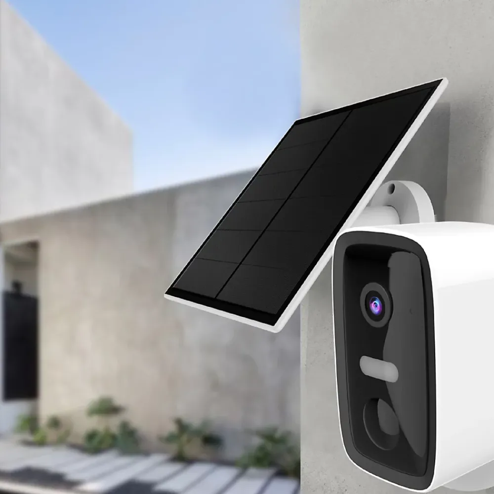 Chacon Caméra De Surveillance-Caméra de vidéosurveillance sans fil extérieure panneau solaire