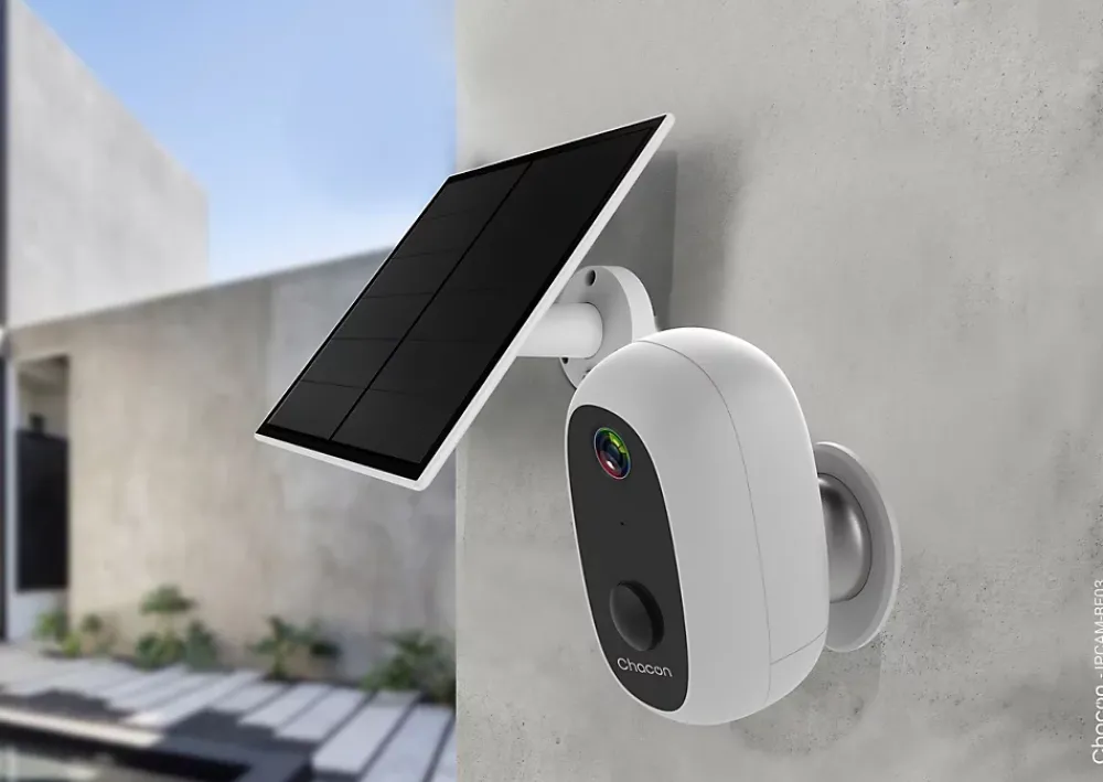Chacon Caméra De Surveillance-Caméra de vidéosurveillance sans fil extérieure panneau solaire