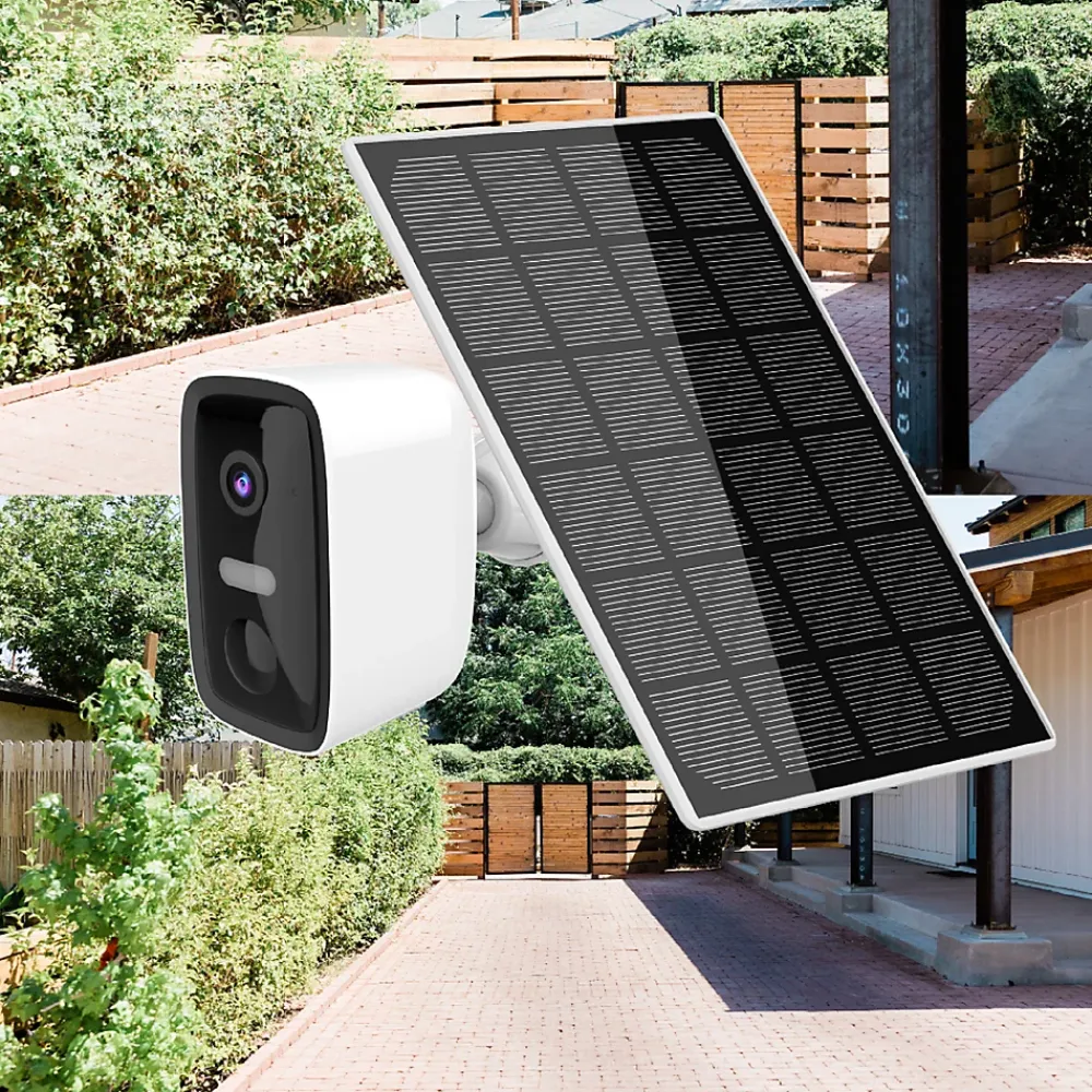 Chacon Caméra De Surveillance-Caméra de vidéosurveillance sans fil extérieure panneau solaire