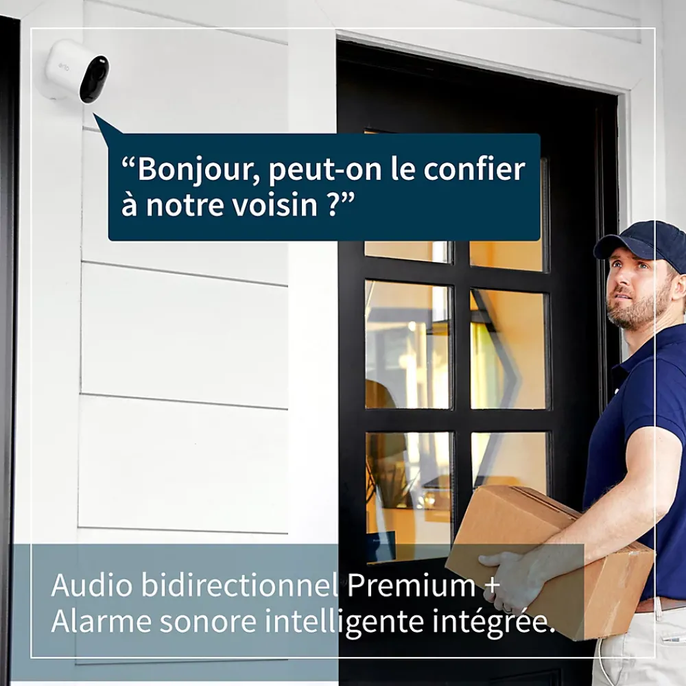Arlo Caméra de vidéosurveillance sans fil Ultra2 4K blanche