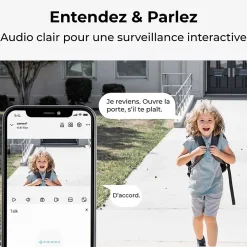 Reolink Caméra De Surveillance-Caméra extérieure - - ARGUS B310 - 3MP, Vision nocturne, Panneau solaire inclus