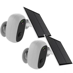 Chacon 2 caméras avec panneau solaire - - 2-IPCAM-BE03-PS - Extérieur - WiFi