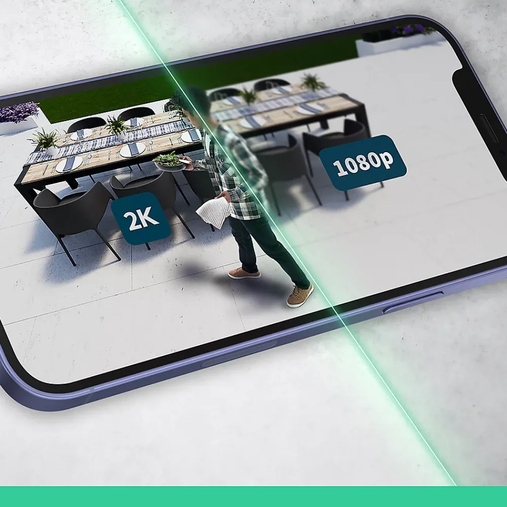 Arlo Caméra De Surveillance-2 caméras de vidéosurveillance extérieures 2K blanches Essential2