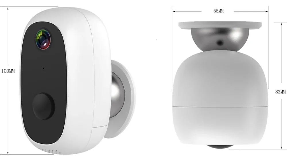 Voltman Caméra Wifi MoovE + détecteur mouvement vision nuit -