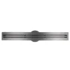 Bernstein Evacuation De Douche-Caniveau de douche en Acier inox avec Siphon évacuation, Drain de cabine de douche avec Filtre anti-odeurs, Métal, FlexM03, 80cm