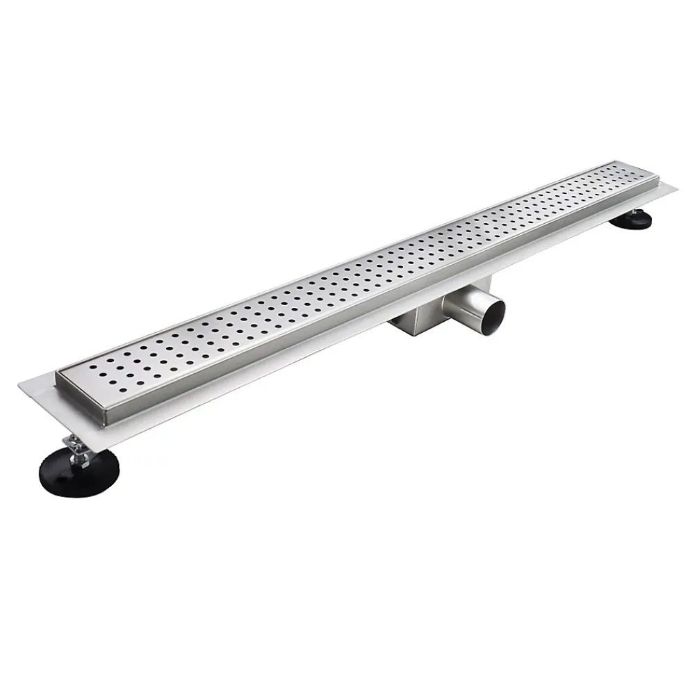 Saniverre Caniveau de douche HOXY motif en pointillé L.50 cm anti-odeurs, filtre, drainage performant -