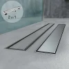 Saniverre Evacuation De Douche-Caniveau de douche Italienne 2en1 CELO L.80 cm à encastrer réversible à carreler ou inox -