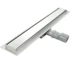 Saniverre Evacuation De Douche-Caniveau de douche Italienne DALA inox L.80 cm anti-odeurs + filtre, drainage performant -