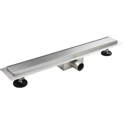 Saniverre Evacuation De Douche-Caniveau de douche Italienne DALA inox L.80 cm anti-odeurs + filtre, drainage performant -