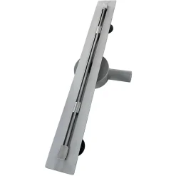 Saniverre Caniveau de douche italienne slim DEKI L.70 cm acier inoxydable avec siphon 360, drainage performant
