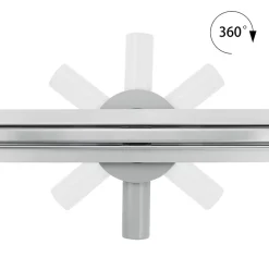 Saniverre Caniveau de douche italienne étroit TIKA L.90 cm acier inoxydable avec siphon 360, drainage 36l/min