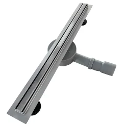 Saniverre Caniveau de douche italienne étroit TIKA L.90 cm acier inoxydable avec siphon 360, drainage 36l/min