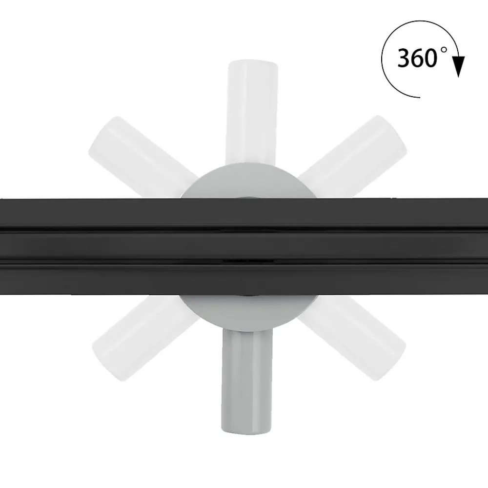 Saniverre Caniveau de douche italienne étroit noir SAMY L.50 cm siphon 360, drainage 36l/min, hauteur réglable