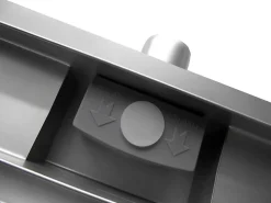 Bernstein Caniveau de douche italienne réglable acier inoxydable avec Siphon et filtre - 100cm