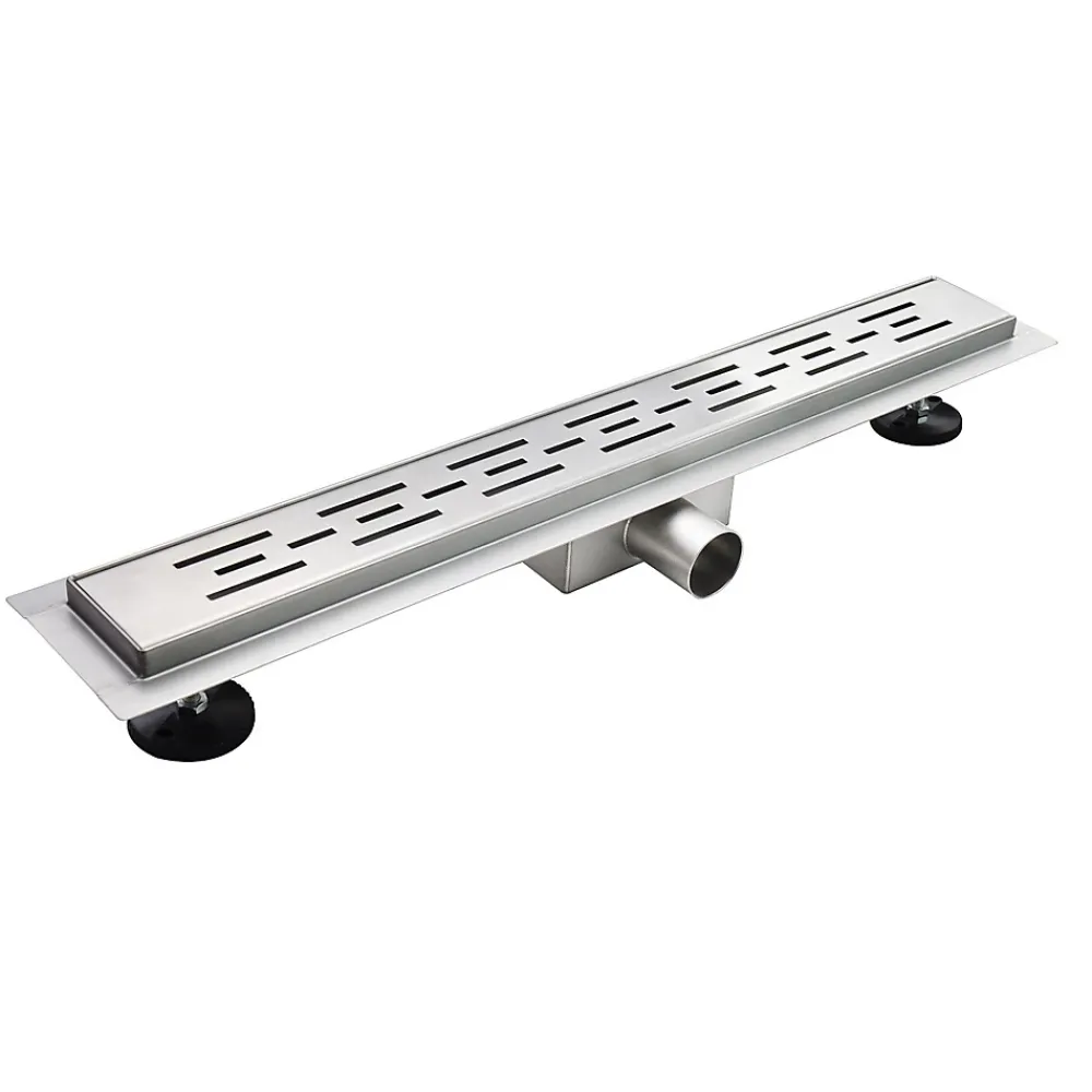 Saniverre Caniveau de douche L.60 cm JAZY design linéaire, inox, anti-odeurs, drainage élevé -