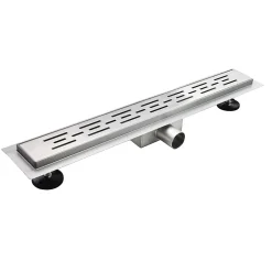 Saniverre Evacuation De Douche-Caniveau de douche L.120 cm JAZY design linéaire, inox, anti-odeurs, drainage élevé -