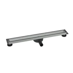 Bernstein Evacuation De Douche-Caniveau de douche à l'italienne Acier inox à carreler avec Siphon, Drain de cabine Filtre anti-odeurs - FlexGT01-3 - 70cm