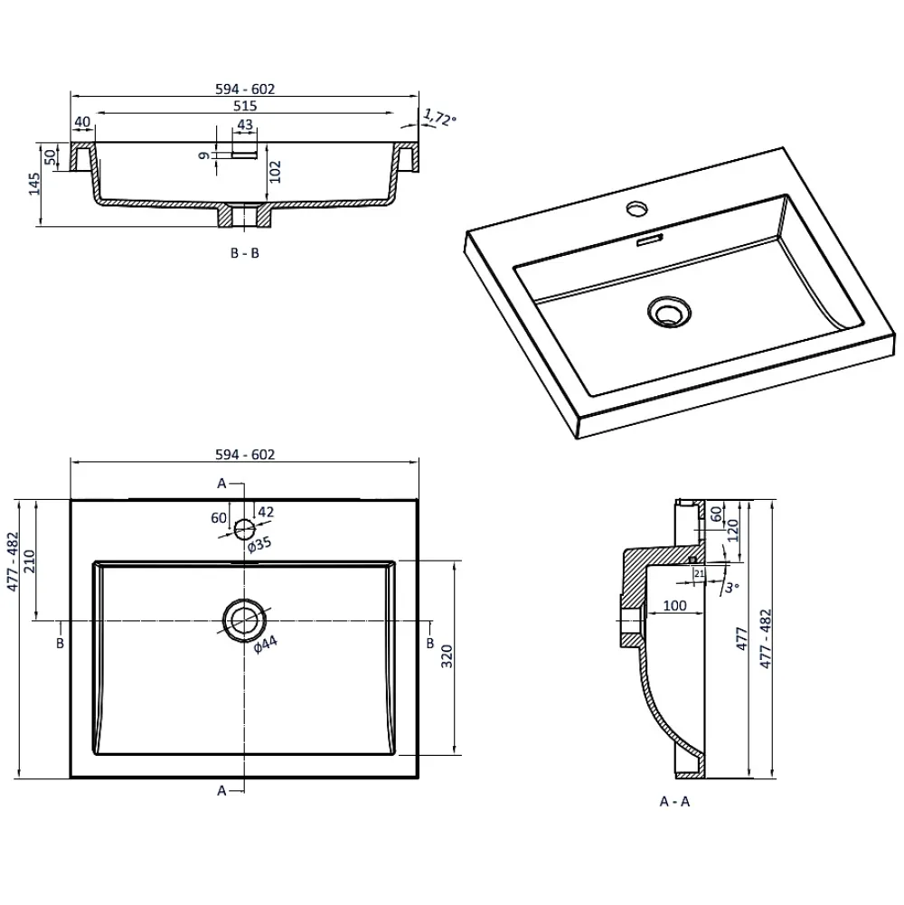 Bernstein Evacuation De Douche-Caniveau de douche à l'italienne Acier inox à carreler avec Siphon, Drain de cabine Filtre anti-odeurs - FlexGT01-3 - 70cm