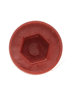 Vis Express Cache Vis Et Cache Trou-Capuchon plastique Vis Diamètre 6.3 Surplat 10 RAL8012 brun rouge - 30 pièces