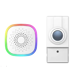 Kyf Carillon USB avec Flash LED Multi couleur et bouton de sonnette sur piles