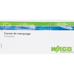 Wago Carnet de marquage de câble - 60 étiquettes auto-protégées