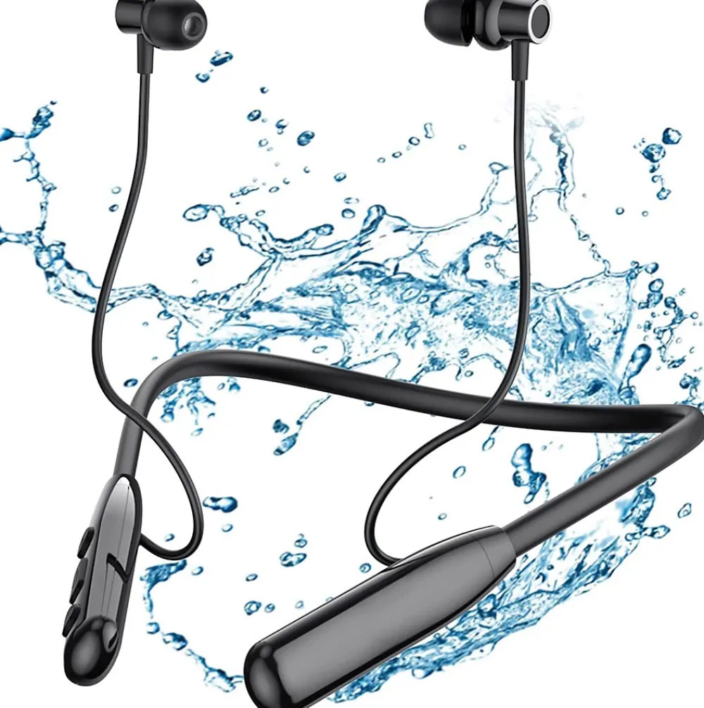 Vendos85 Casque Bluetooth 5.3 écouteurs de Sport 30 Heures de Lecture noir