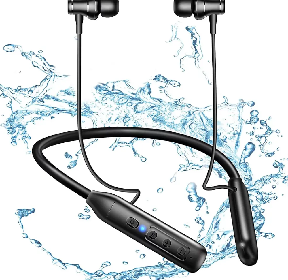 Vendos85 Casque Bluetooth 5.2 écouteurs de Sport IPX5 étanche noir