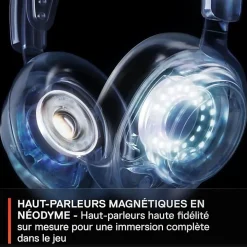 Steelseries Enceinte, Écouteur Et Casque-Casque Micro Gaming sans fil Arctis Nova 7P pour PS PC Mac Nintendo Switch Oculus Quest 2 et Android Blanc