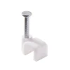 Diall 25 cavaliers pour câble électrique 2 fils 4 mm blanc