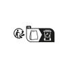 Diall 250 cavaliers ronds en nylon blanc assortiment