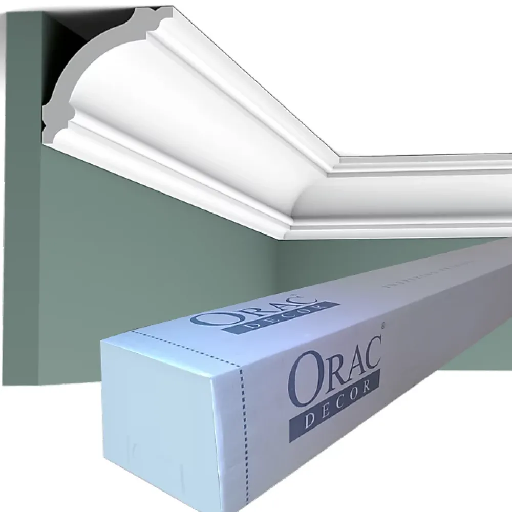 Orac Decor Moulure, Goulotte Et Plinthe-CB511 Corniche plafond - 6,7x6,7x200cm (h x p x L) - moulure décorative polystyrène Carton complet