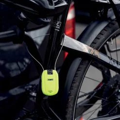 Abus Câble antivol avec combinaison néon jaune 65cm