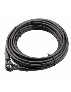 Thirard Câble antivol Twisty, vélo, abris de jardin, diamètre 8, 12.00m, acier gaine PVC -