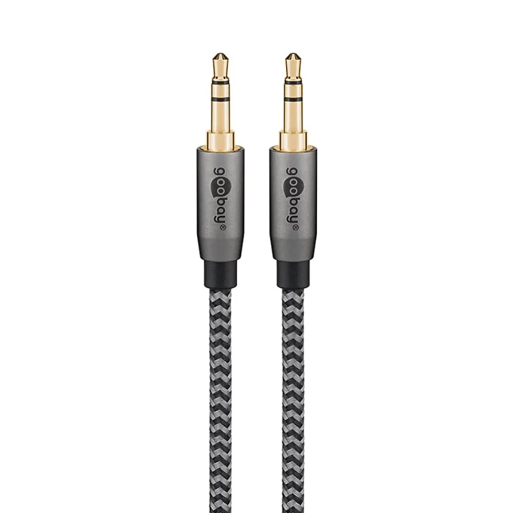 Goobay Câble audio Jack 3.5mm gold 2 mètres