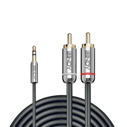 Lindy Câble audio Jack 3.5mm - 2x RCA 1 mètre