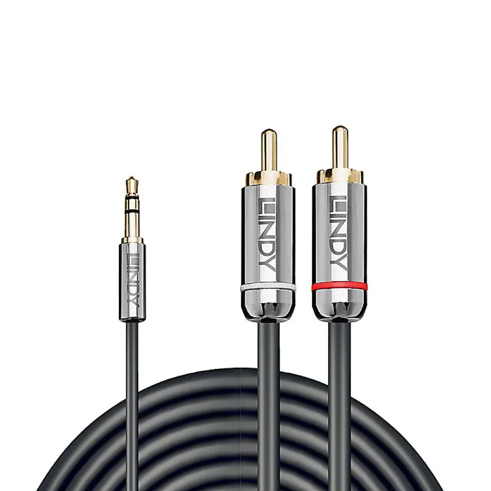 Lindy Câble audio Jack 3.5mm - 2x RCA 1 mètre