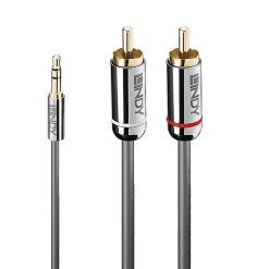 Lindy Câble Et Connectique Audio-Câble audio Jack 3.5mm - 2x RCA 2 mètres