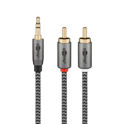Goobay Câble audio Jack 3.5 2 RCA mâles 50cm