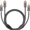 Goobay Câble Et Connectique Audio-Câble audio 2 RCA mâles gold 1 mètre