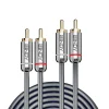 Lindy Câble audio 2x RCA Cromo Line 10m