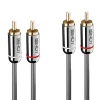 Lindy Câble audio 2x RCA Cromo Line 3m