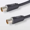 Blyss Câble coaxial 3C2V ø9.52 mm Mâle / Mâle noir, 0.75 m