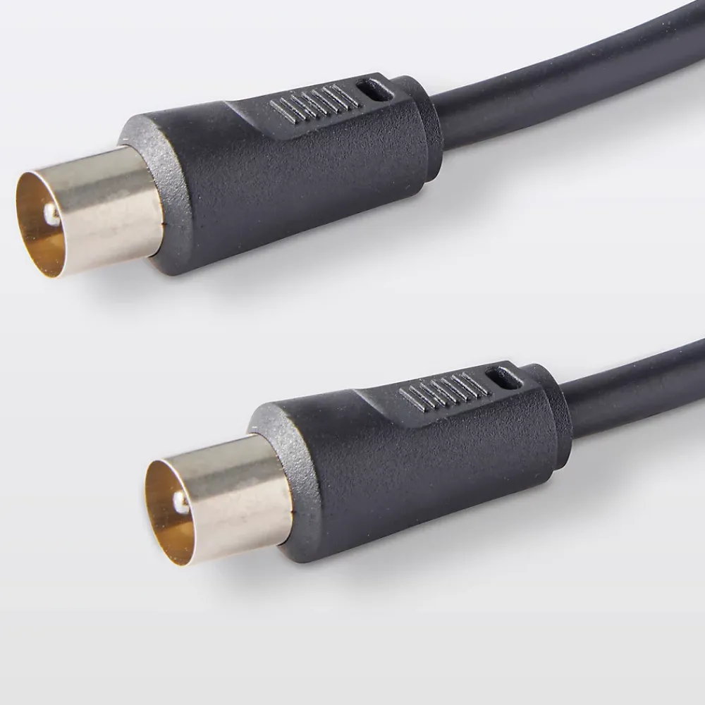 Blyss Câble coaxial 3C2V ø9.52 mm Mâle / Mâle noir, 0.75 m