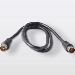 Blyss Câble coaxial 3C2V ø9.52 mm Mâle / Mâle noir, 0.75 m