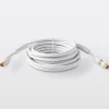 Blyss Câble coaxial Mâle / Femelle + adaptateur Mâle / Mâle blanc Or, 5 m