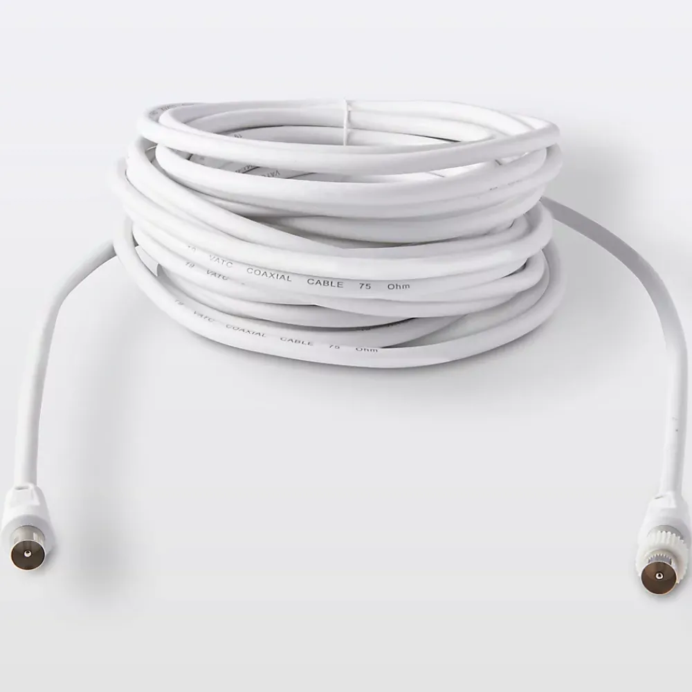 Blyss Câble coaxial Mâle / Mâle + adaptateur Mâle / Mâle , 10 m