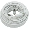 Expert Line Câble Et Connectique Tv-Câble coaxial Tv 10 Mètres + adaptateur
